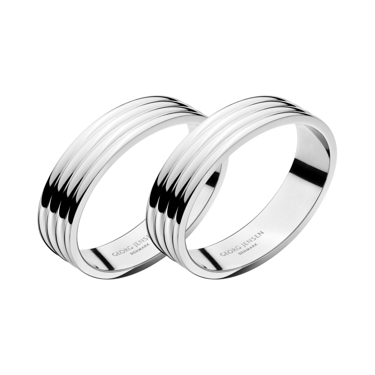 Georg Jensen - Bernadotte Lautasliinarengas 4 cm 2 kpl