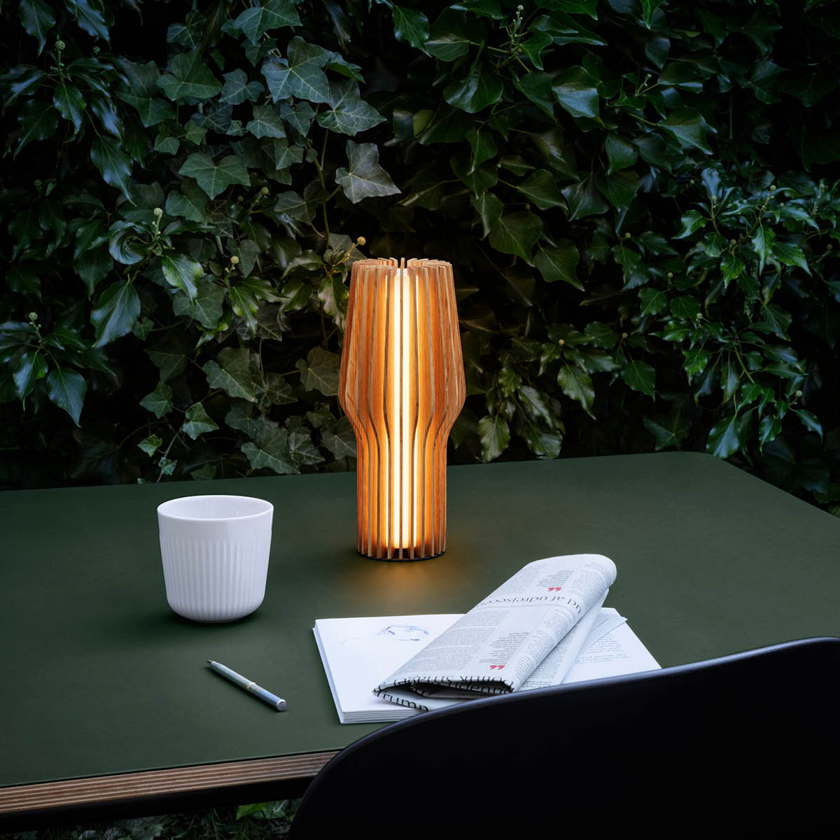 Eva Solo Radiant LED batteri lampe oak