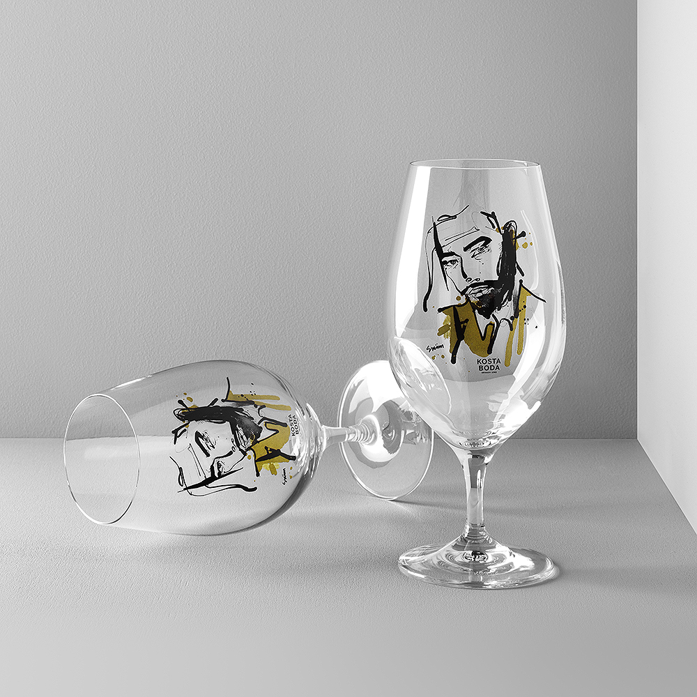 Kosta Boda Want him ølglass 40 cl 2 stk