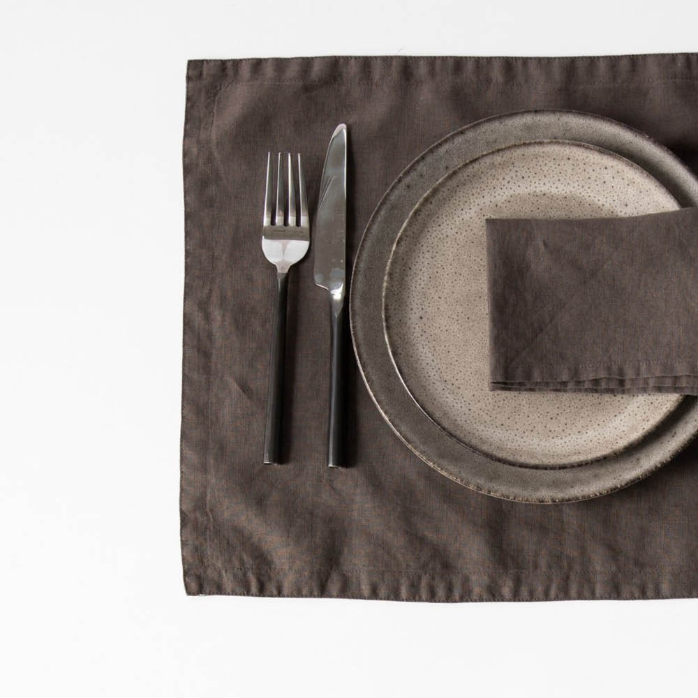 Tell Me More Pöytätabletti pellava 35x50 cm Taupe