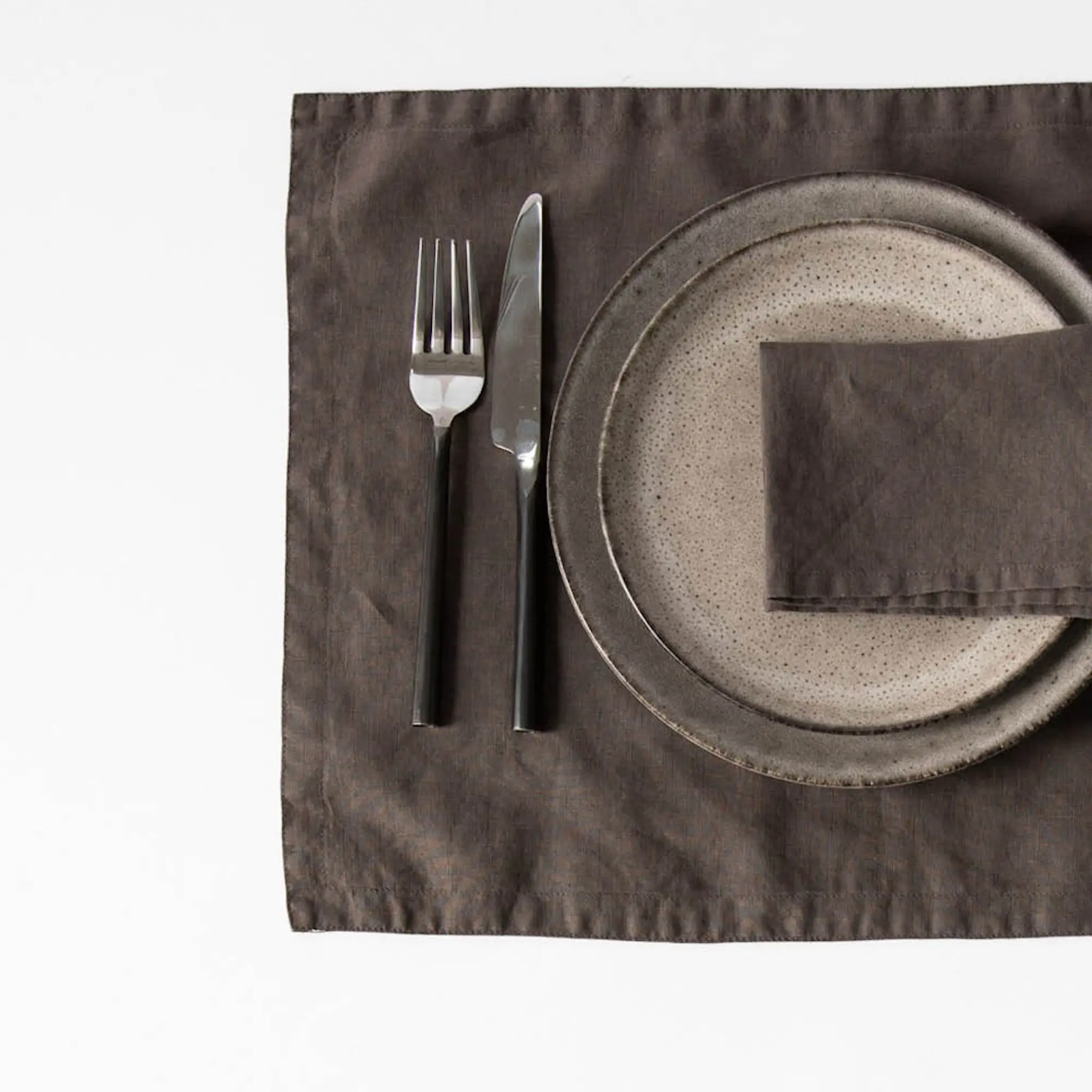 Tell Me More Bordstablett Linne 35x50 cm Taupe