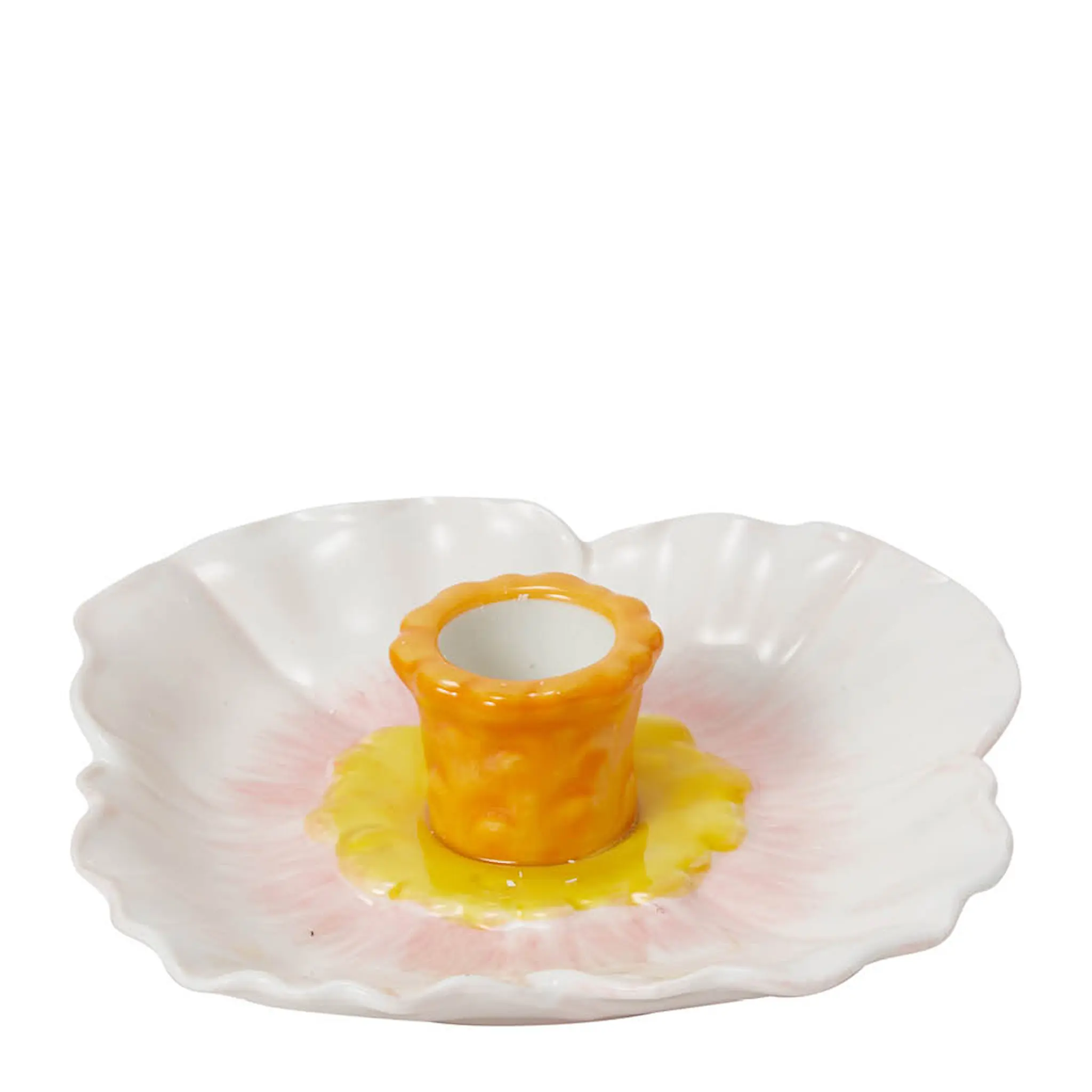 Stiernholm Flora Ljusstake 12,5 cm Beige/Rosa