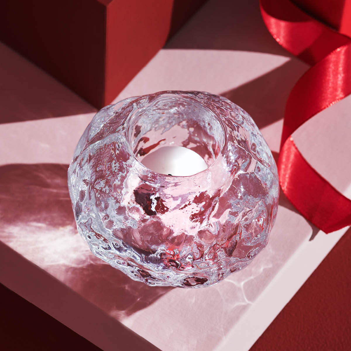 Kosta Boda Snowball Ljuslykta 9 cm