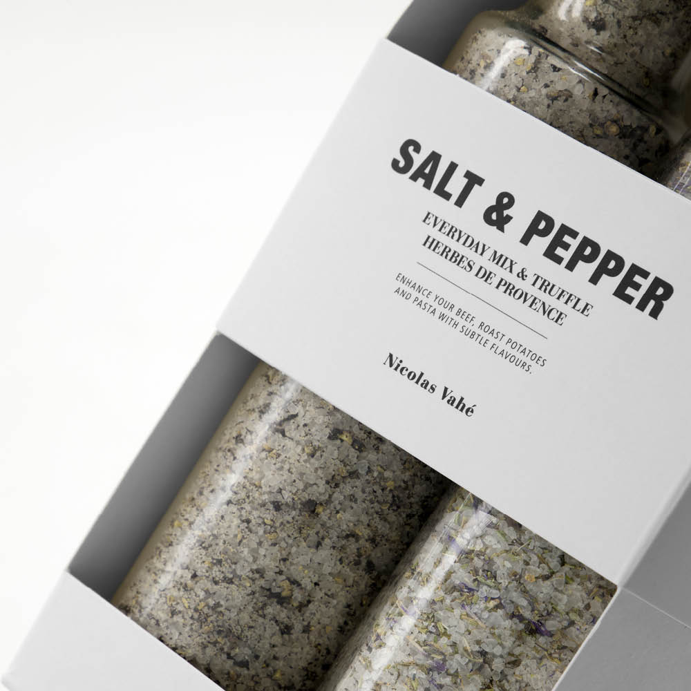 Nicolas Vahé Gaveeske salt everyday miks og trøffel + Herbes de Provence