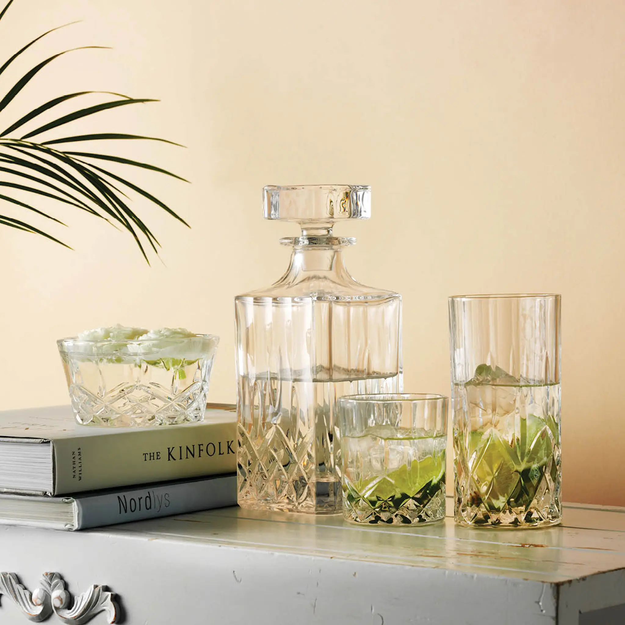 Aida Harvey whiskyset 0,7 L karaff + 4 whiskyglas