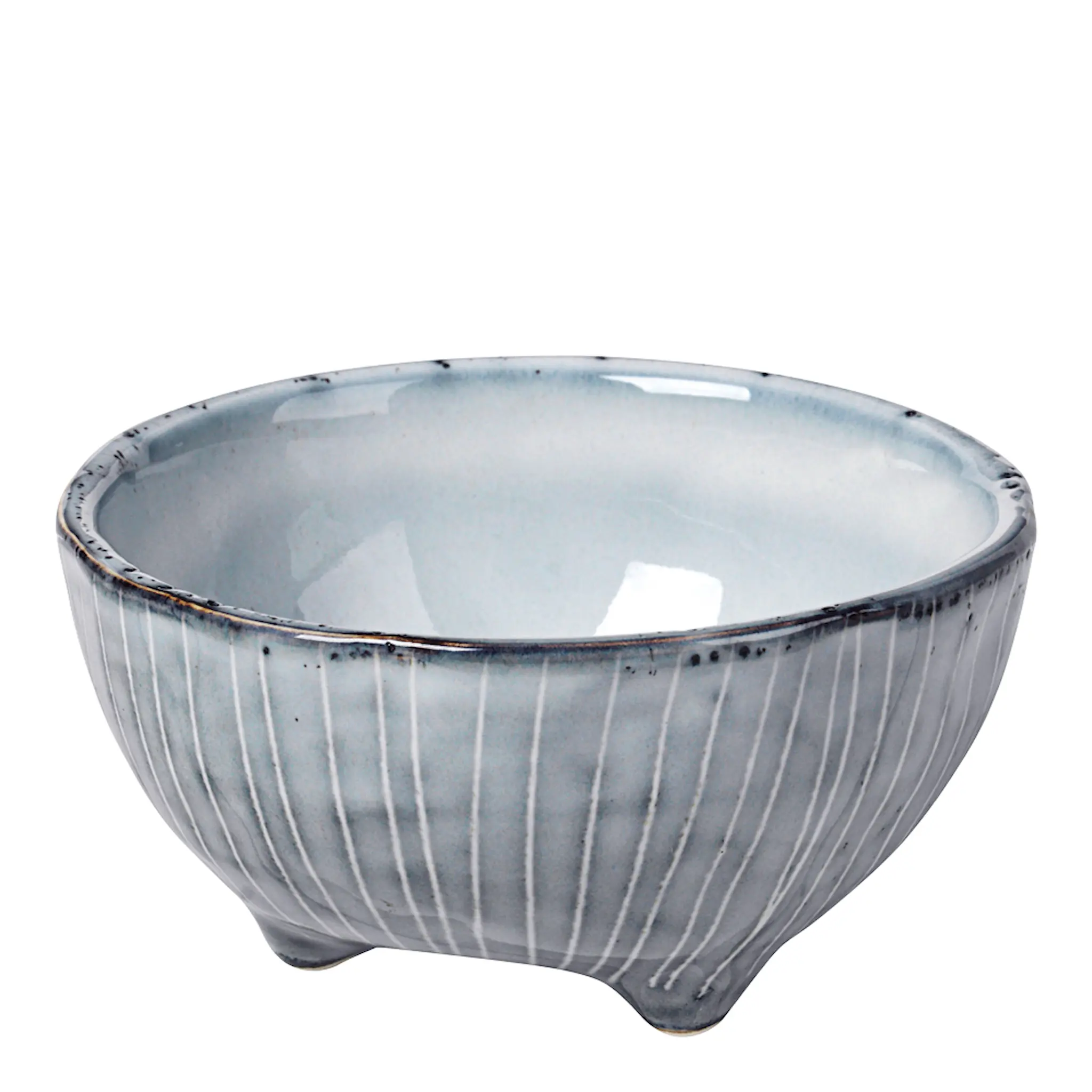 Broste Copenhagen Nordic Sea Skål med fötter 11 cm Blå