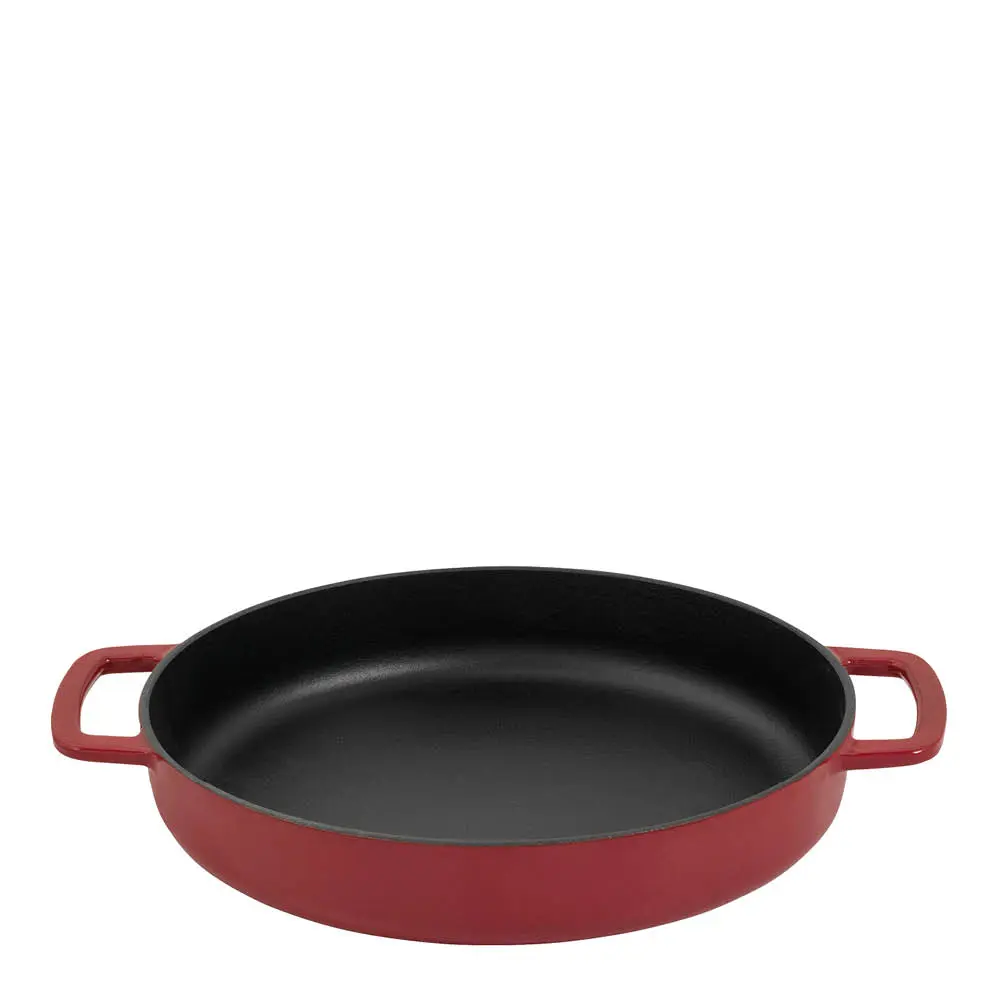 Emaloitu Valurautapannu 28 cm Bordeaux