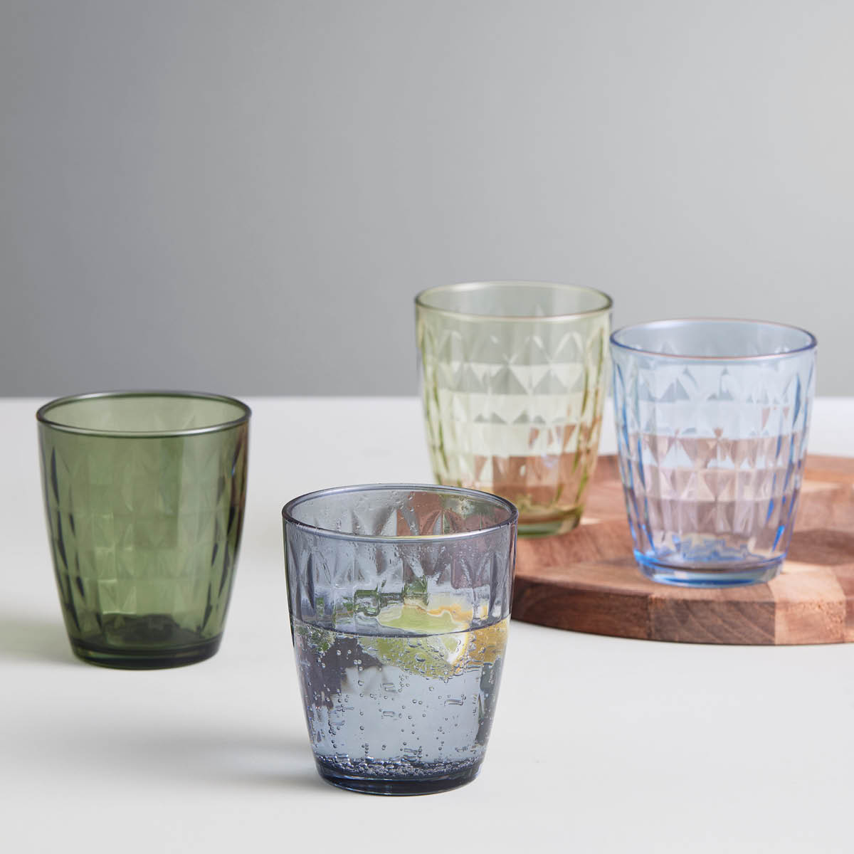 Aida Mosaic Juomalasi 34 cl 4 kpl Sininen/Vihreä