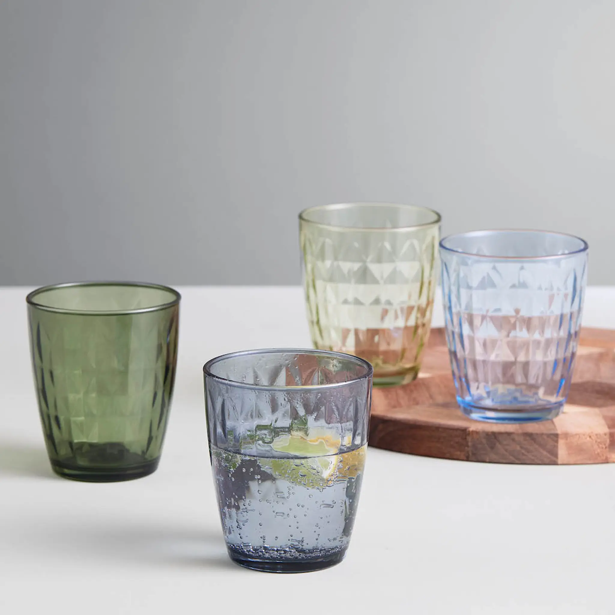 Aida Mosaic Juomalasi 34 cl 4 kpl Sininen/Vihreä