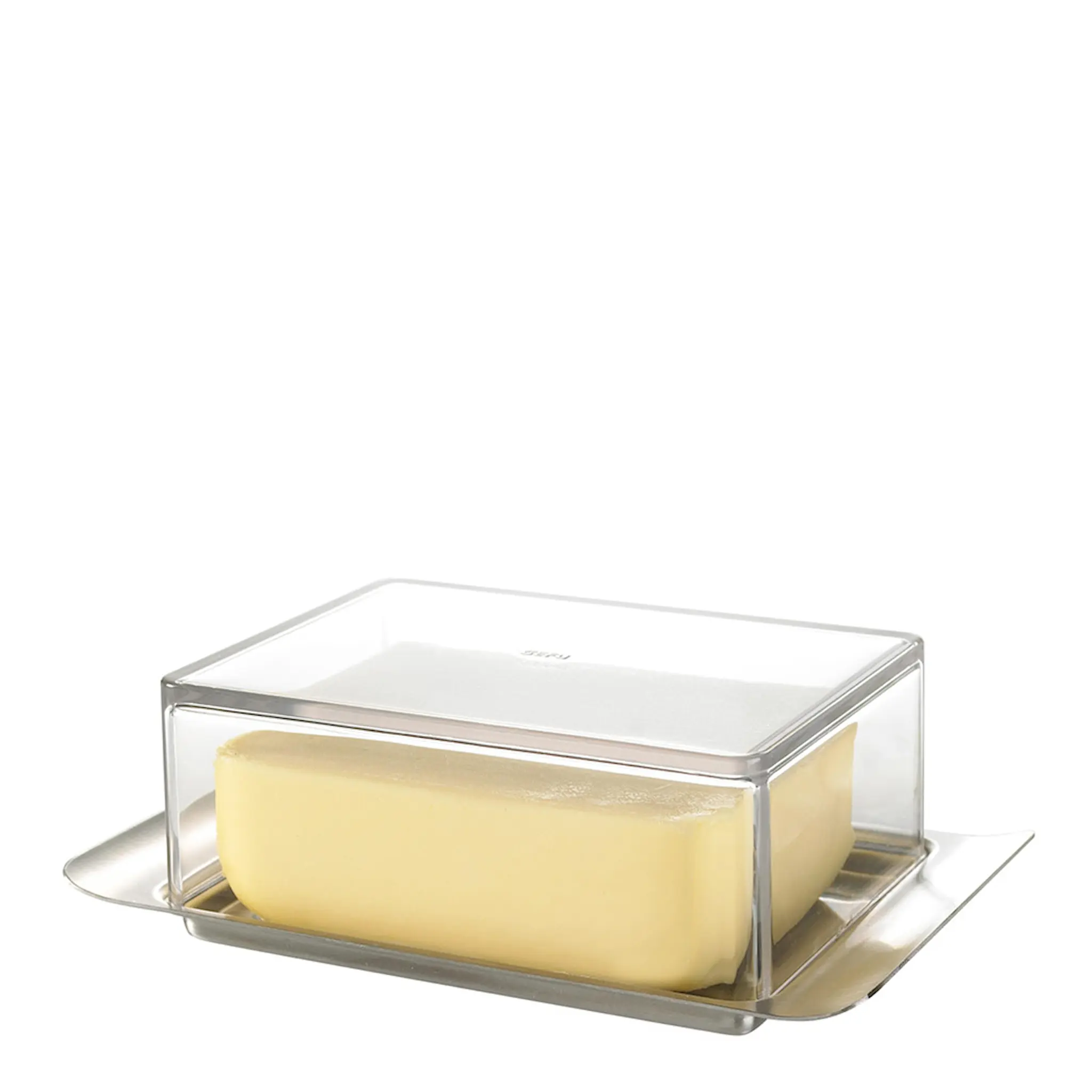 Gefu Brunch smörask 16,3x9,9x5,2 cm stål/transparent