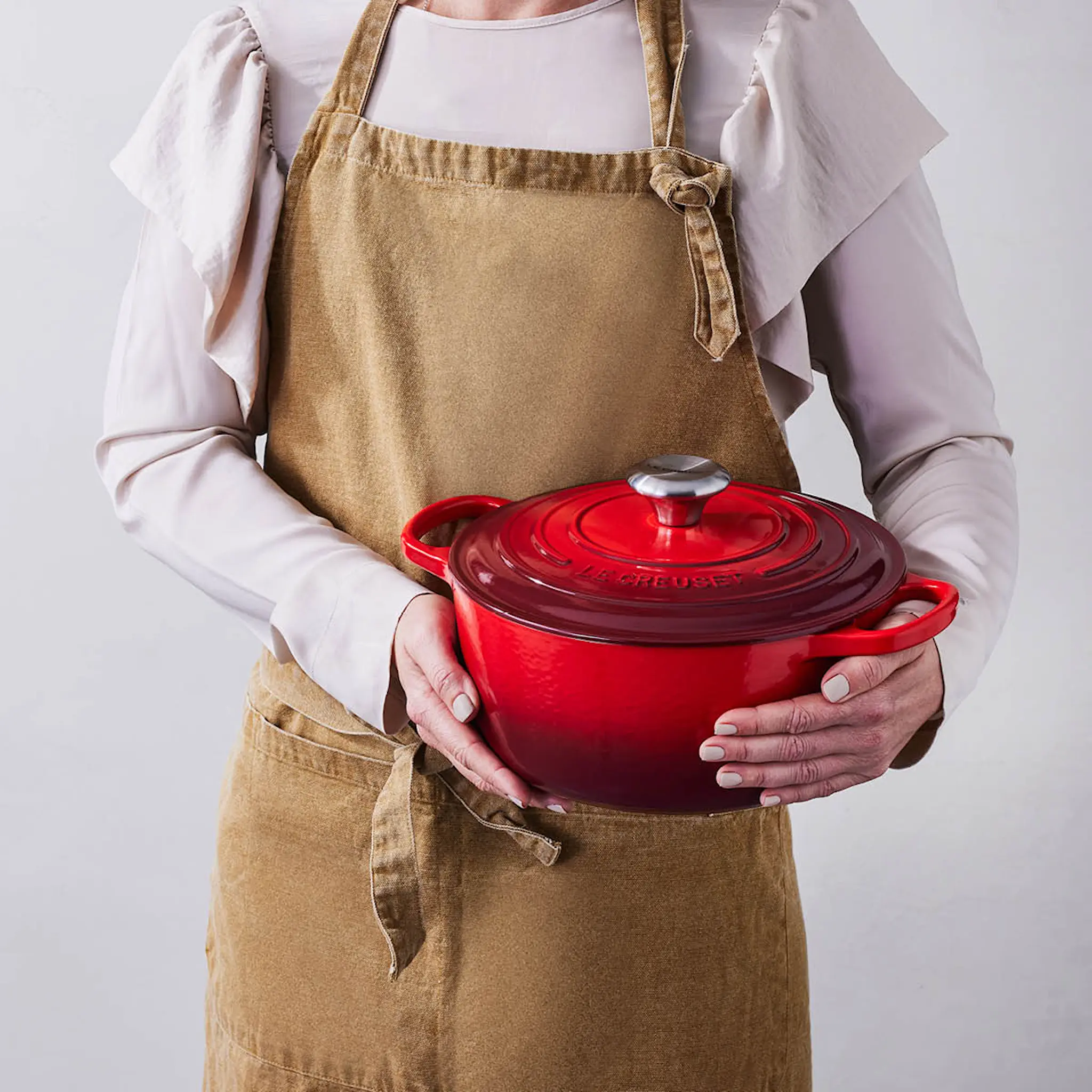Le Creuset Signature Gjutjärnsgryta rund 24 cm 4,2 L Cerise