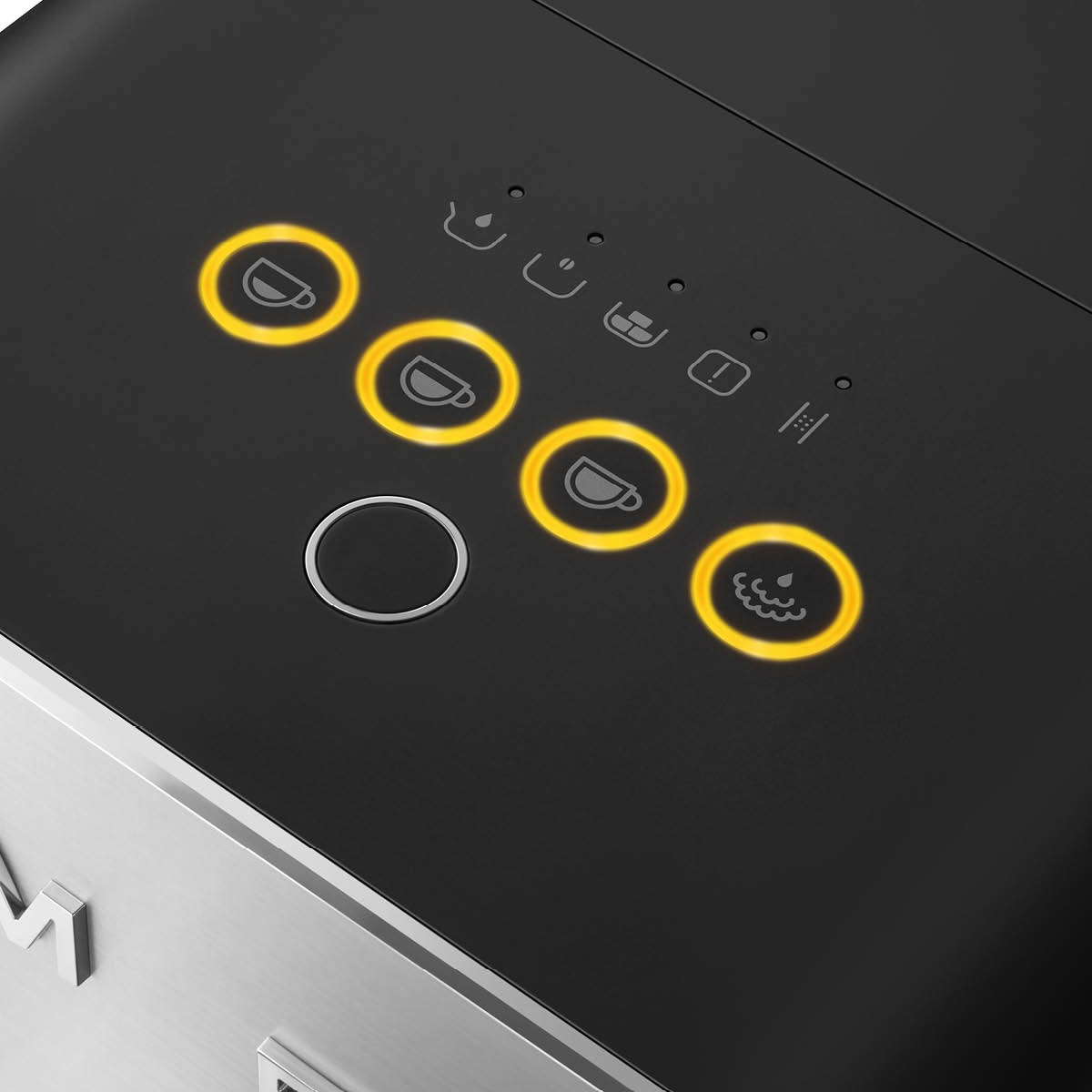 Smeg Smeg Kaffemaskin med Mjölkskummare BCC12 Matt Svart