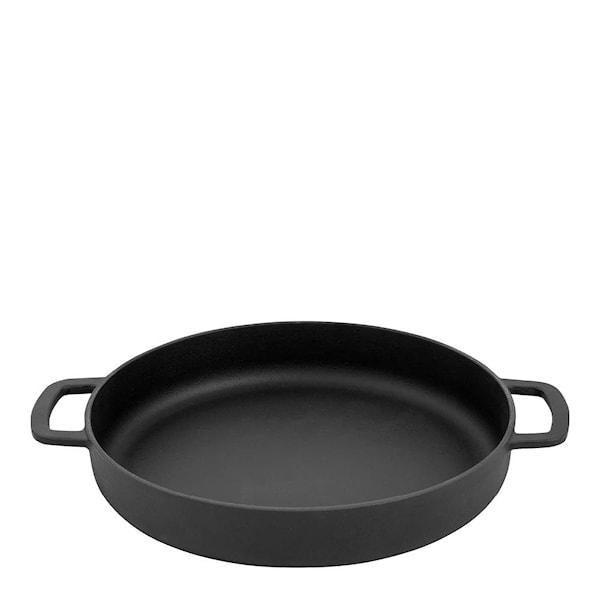 Gjutjärnspanna emaljerad 28 cm svart