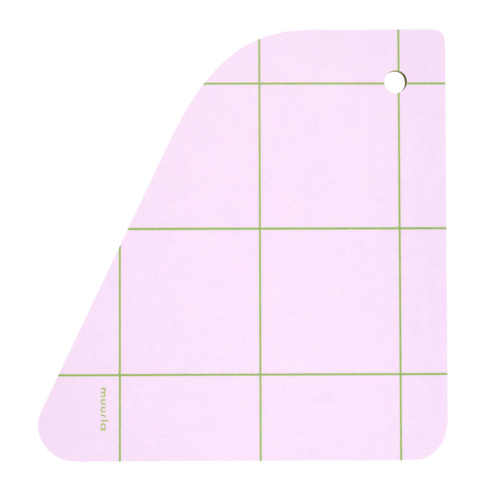 Muurla Fauna skärbräda/serveringsbricka Fågel 19x18 cm rosa