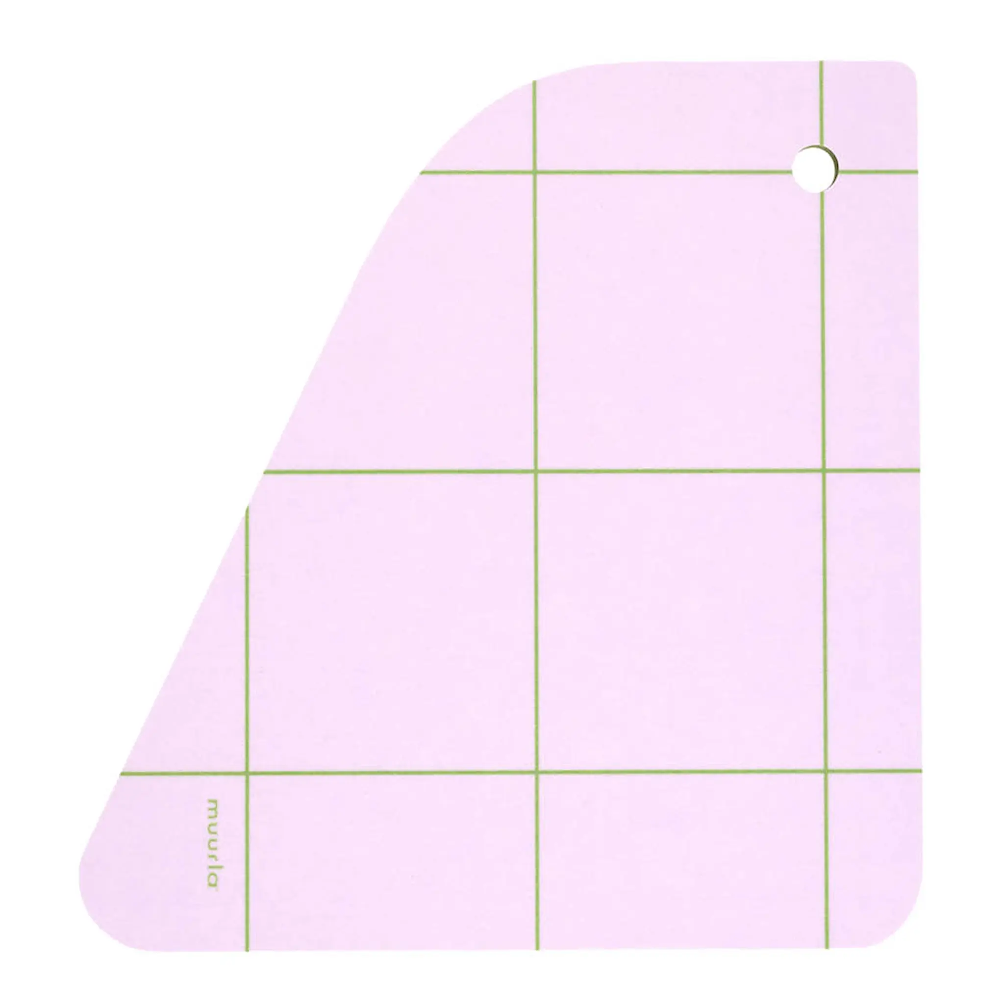 Muurla Fauna skärbräda/serveringsbricka Fågel 19x18 cm rosa