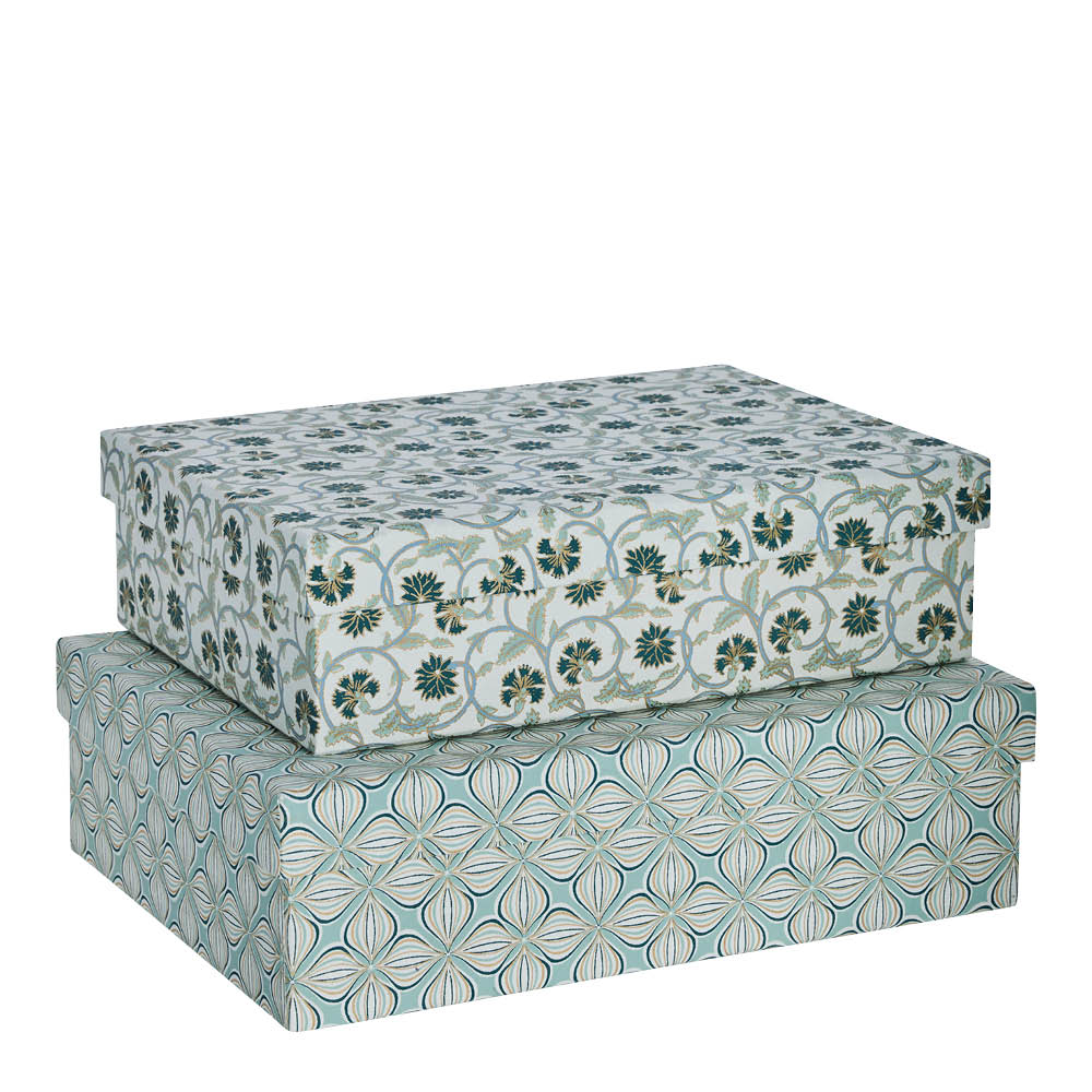 Lene Bjerre Ellen Kotilaatikko 34x26x10 cm 2 kpl Valkoinen