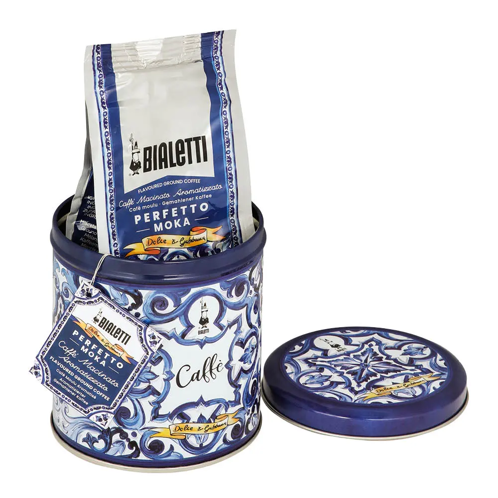 D&G kahvi säilytysastialla 200 g sininen