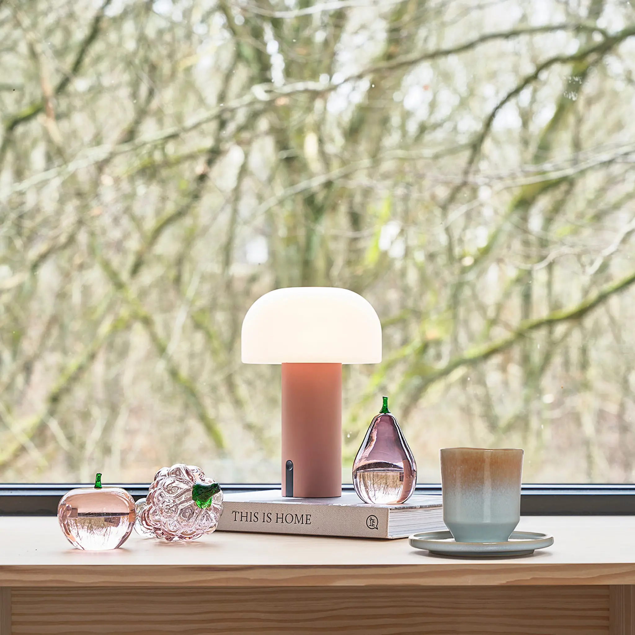 Villa Collection Styles LED Lampa 15x22,5 cm Rosa