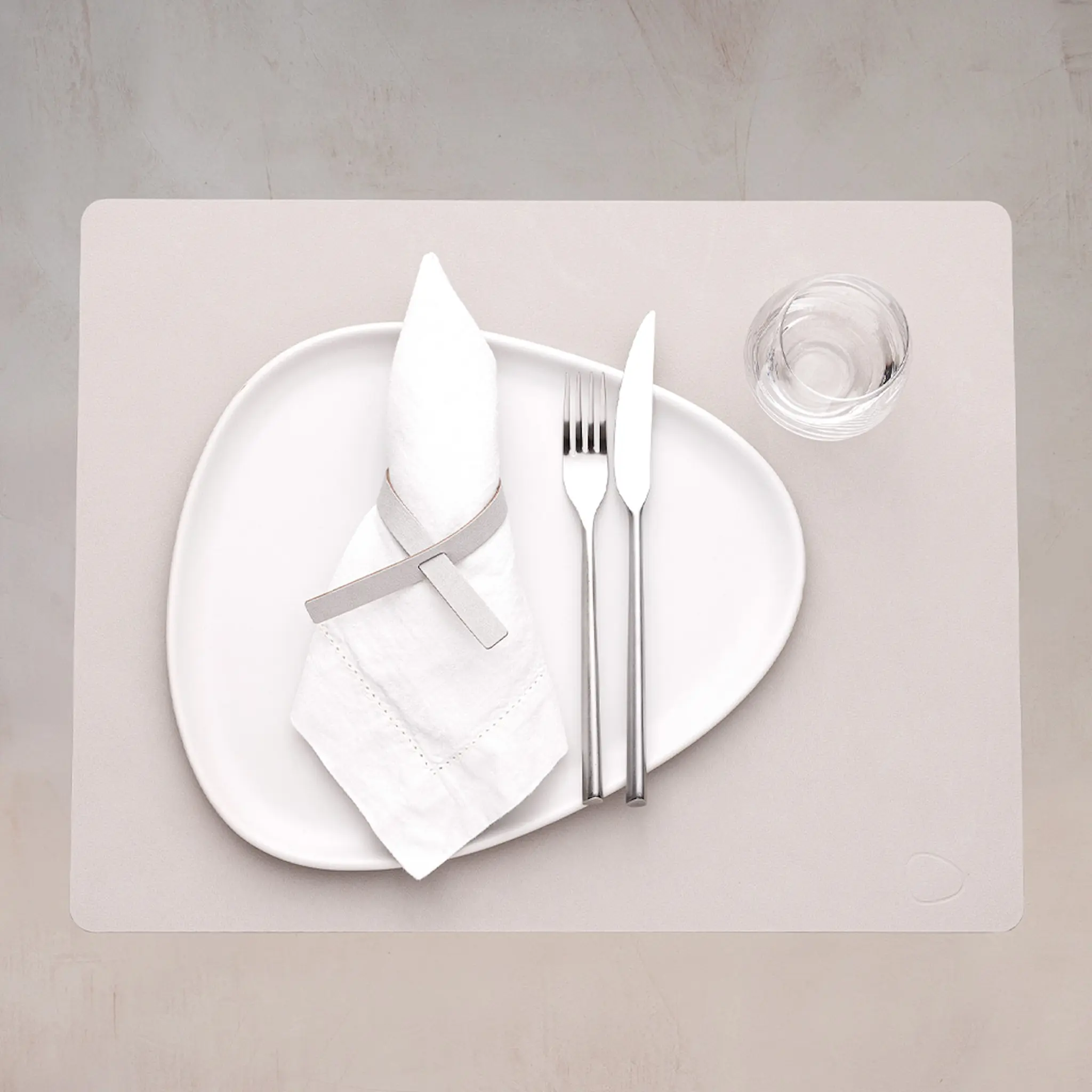 LIND DNA Square Nupo Pöytätabletti 35x45 cm Oyster White