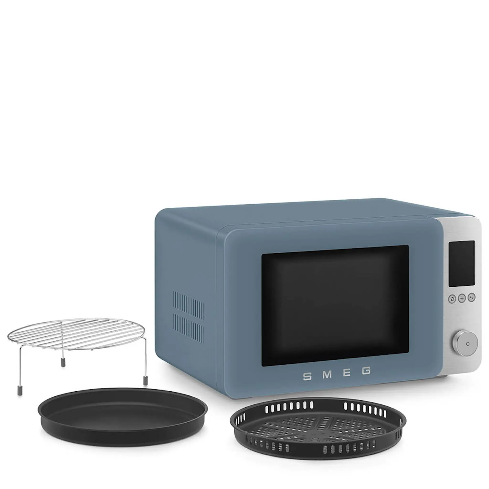 Smeg Smeg Collezione mikrovågsugn varmluft MOC02 2100W storm blue