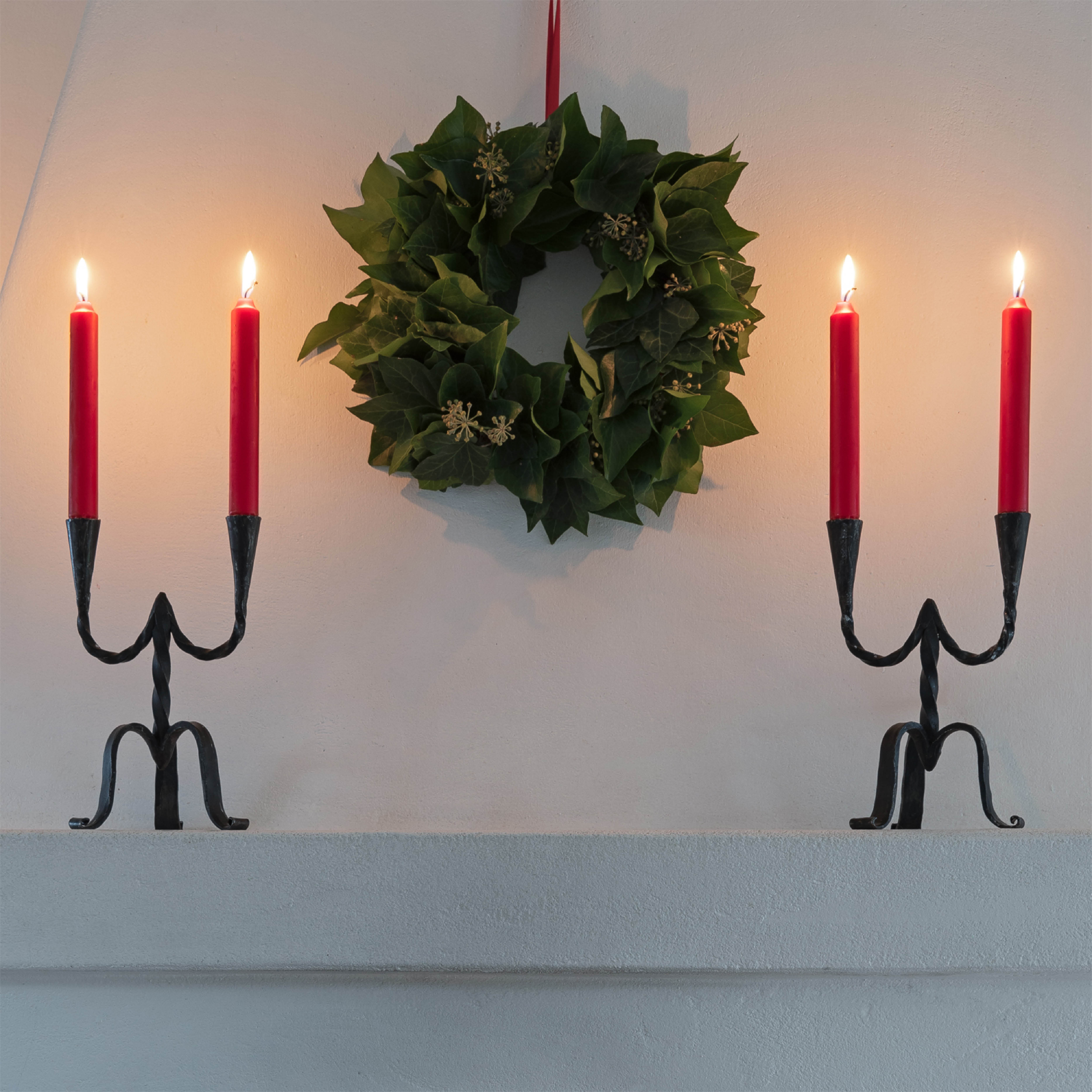 Liljeholmens Kronljus 20 cm 4-pack röd