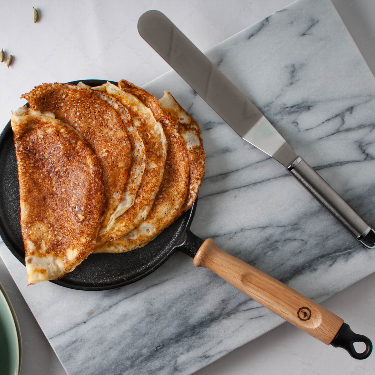 Anders Petter Stenfors pannekakepanne støpejern 23 cm