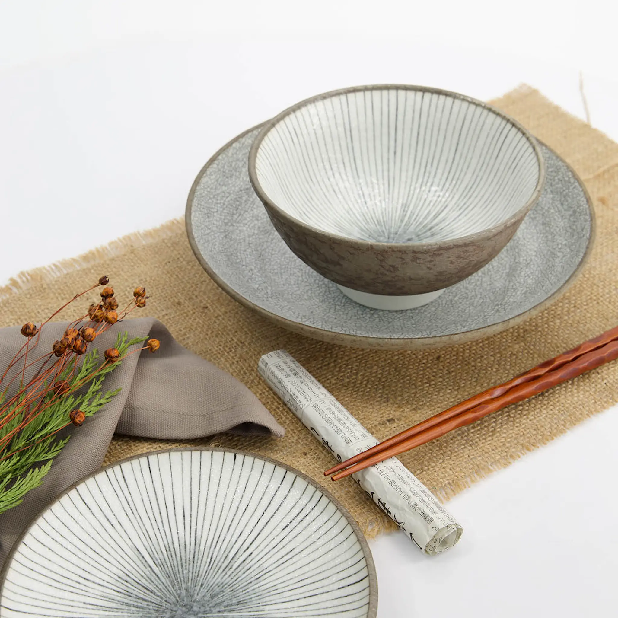 Tokyo Design Studio Satomaki Tokusa djup tallrik 23x5 cm brun