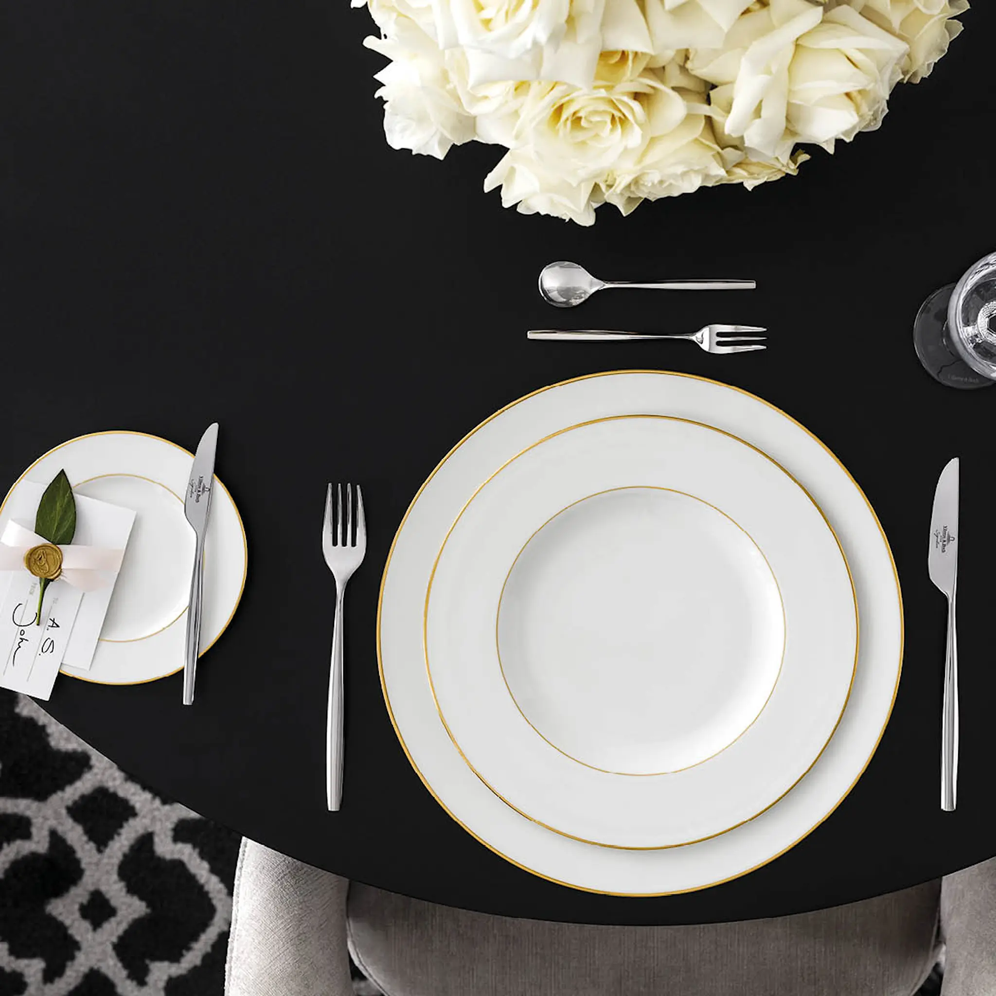 Villeroy & Boch Anmut Gold assiett 16 cm vit/guld