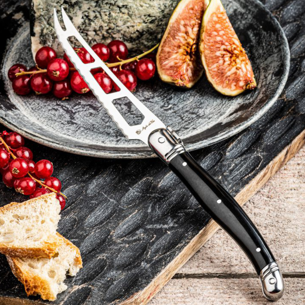 Laguiole Style de Vie Ostkniv svart