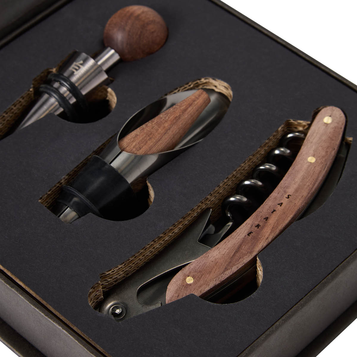 Satake 3-delars vinset i akacia