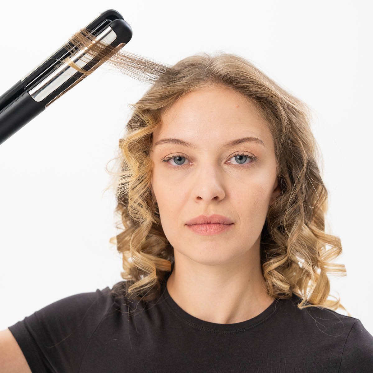 OBH Nordica Björn Axèn Straight & Curl Pro rettetang 3128 svart/krom