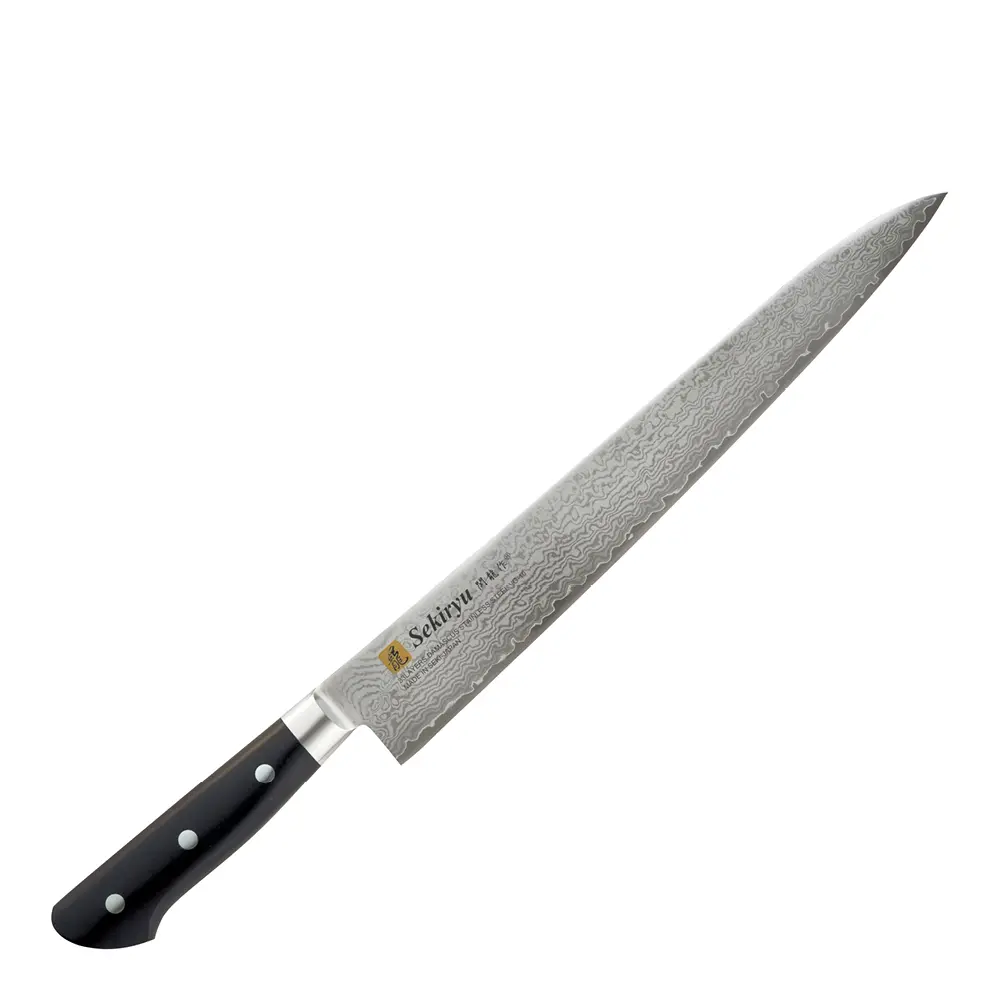 Damask filetkniv 27 cm svart