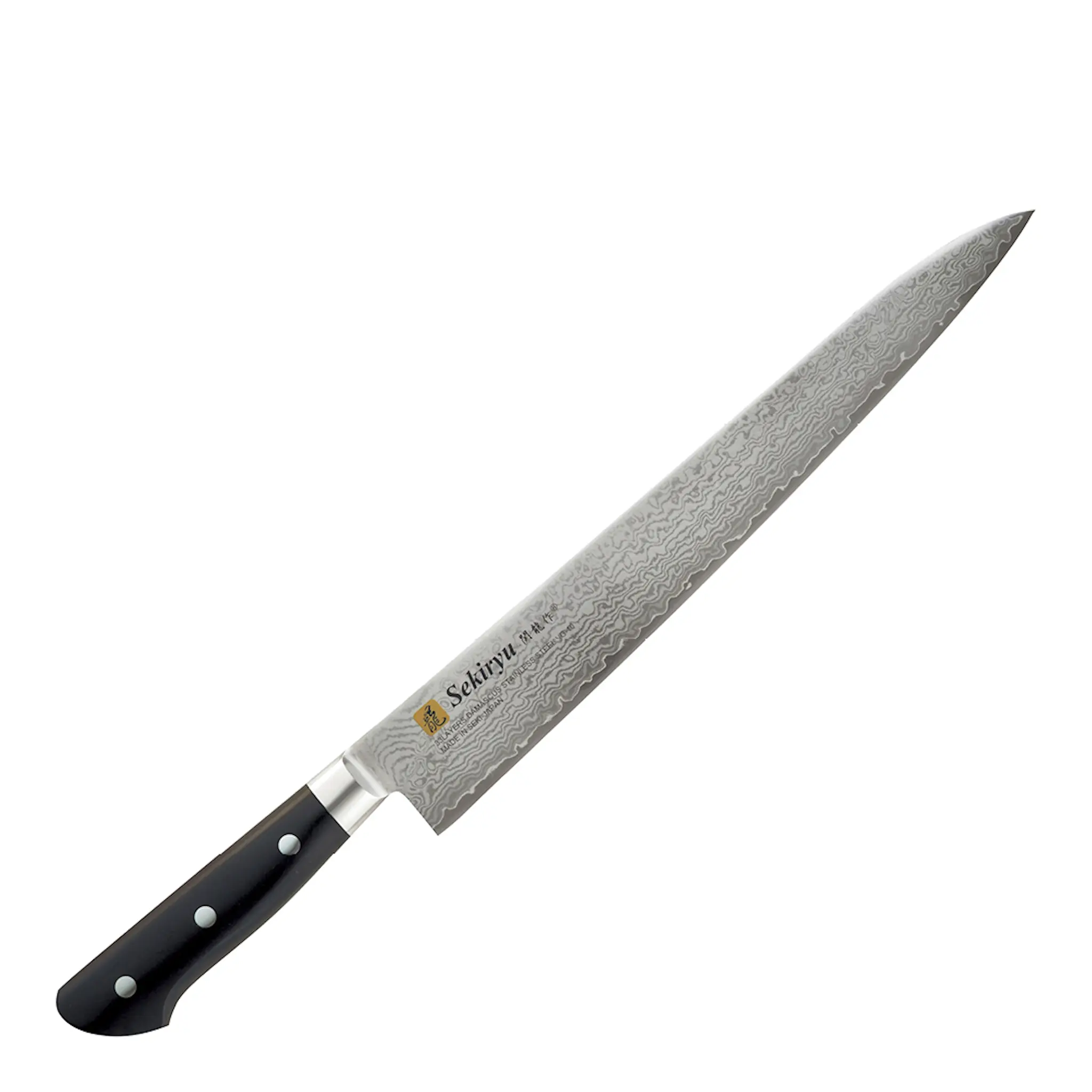 Sekiryu Damask filékniv 27 cm svart