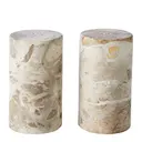 Vita salt- och pepparkar 8,5 cm ljusrosa