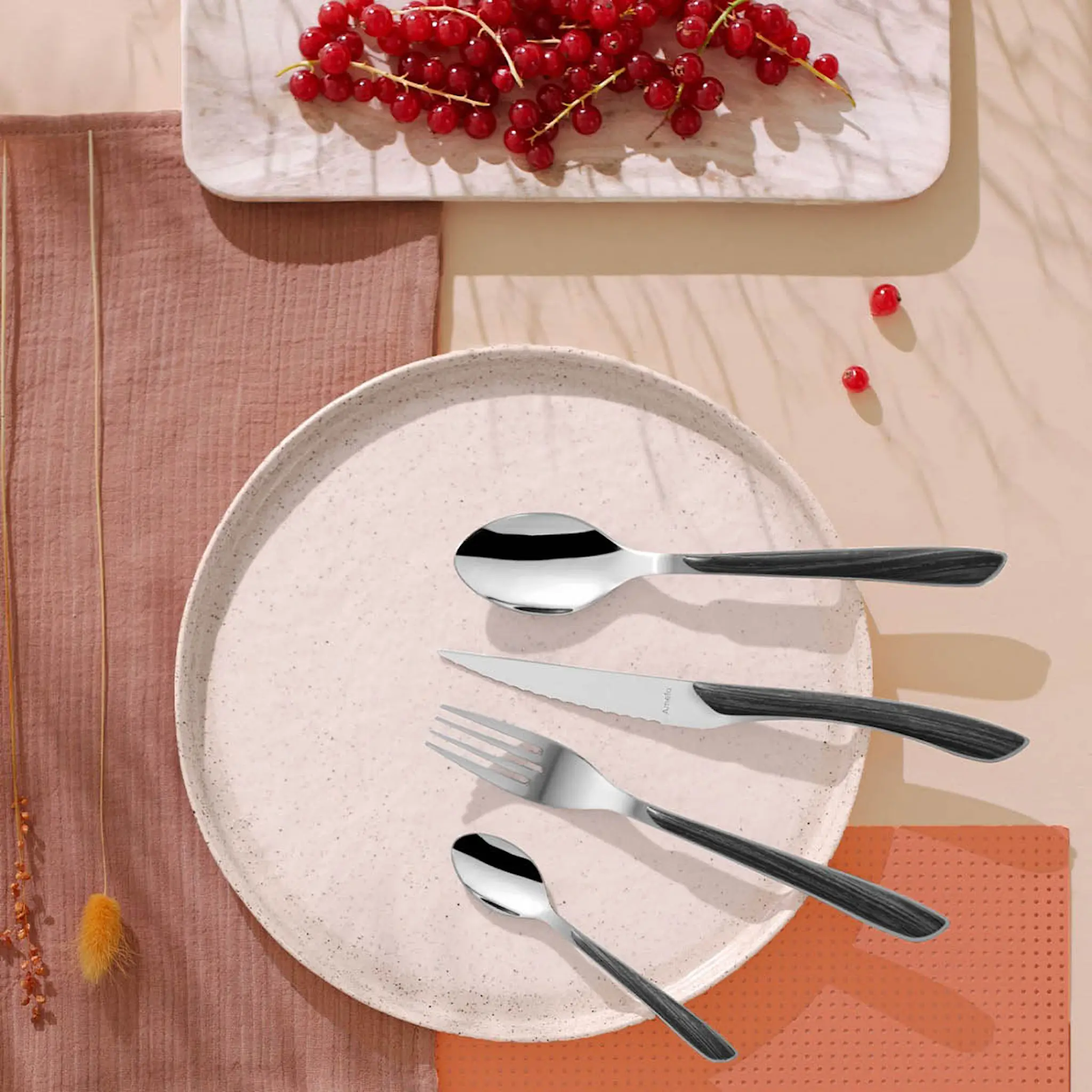 Amefa Eclat bestickset 16 delar svart