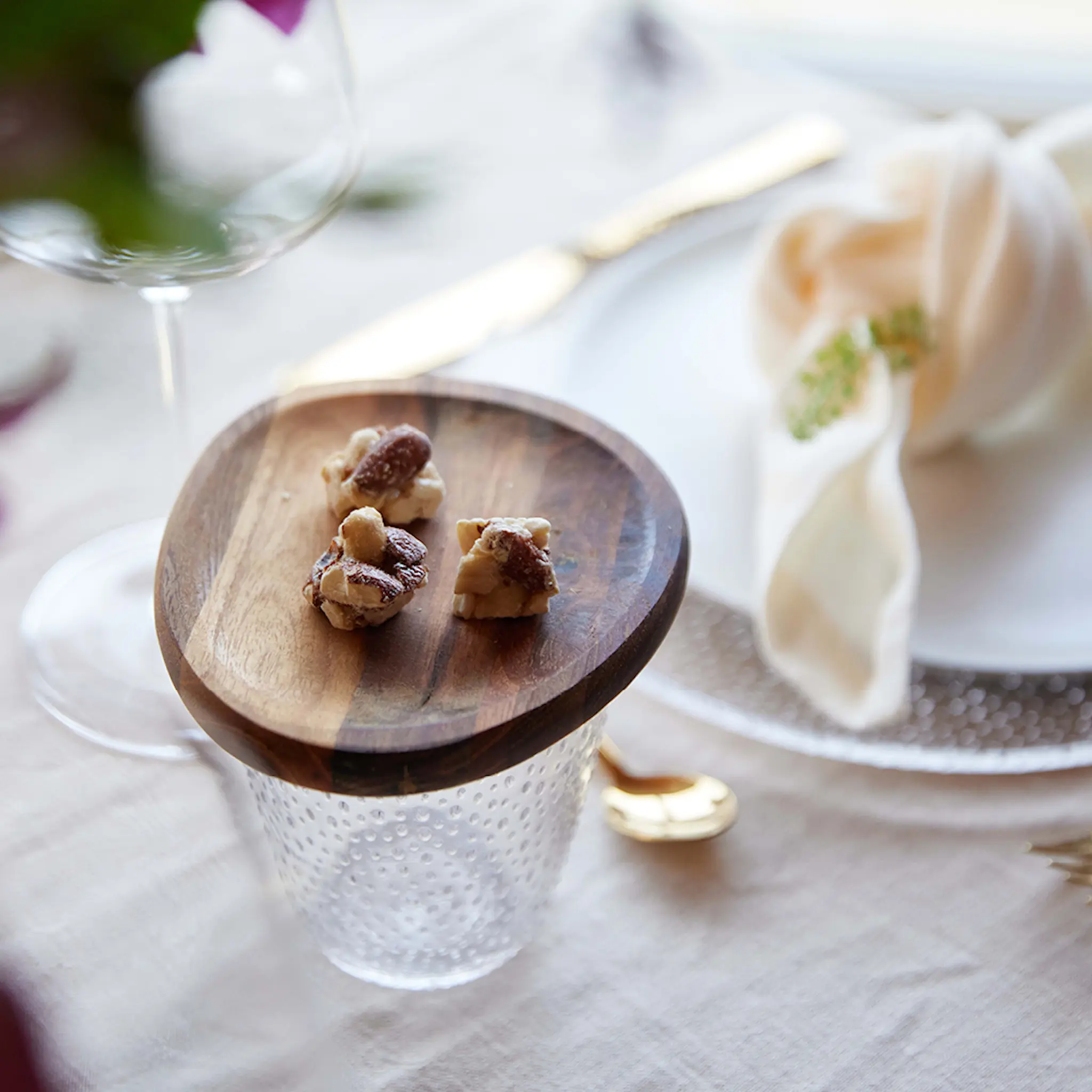 Aida Raw Teak Partyplatta 13x11,4 cm 2-pack