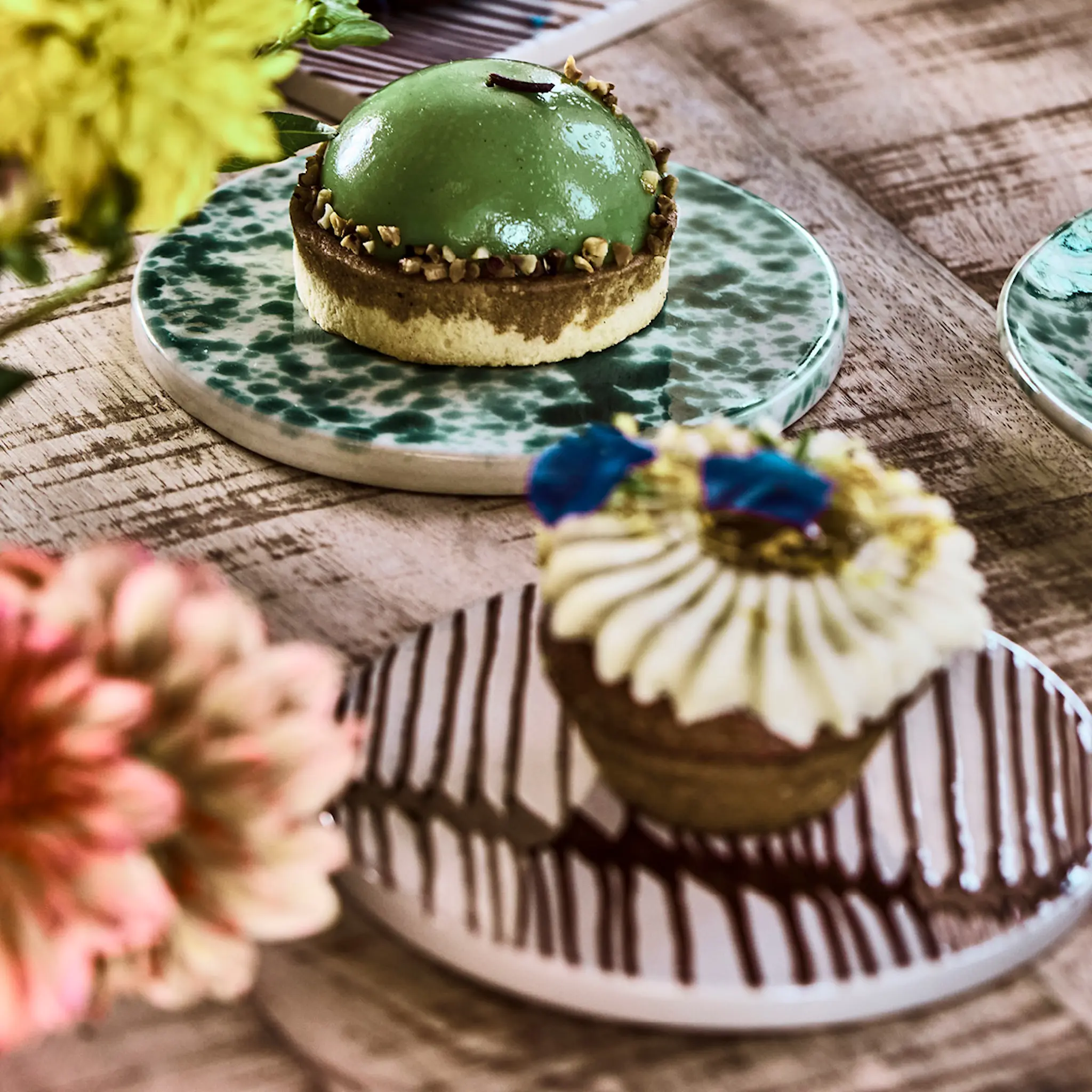 House Doctor Diva Tarjotin 15 cm 2 kpl Vihreä