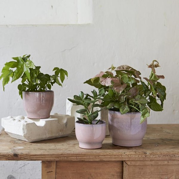 Knabstrup Keramik Potteskjuler Ø14,5 cm rosa