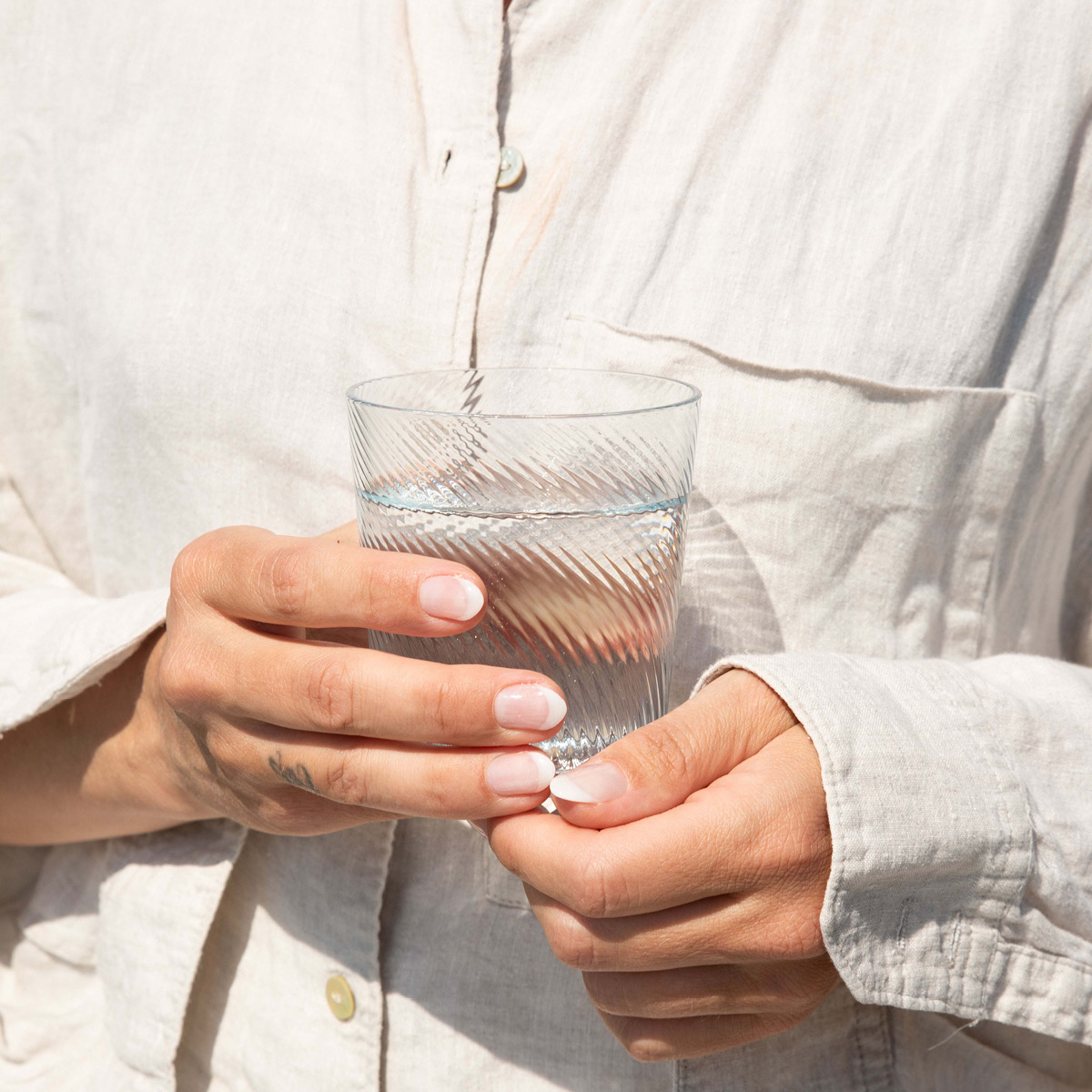 Aida Raw Unique Swirl Vesilasi 30 cl Light Blue