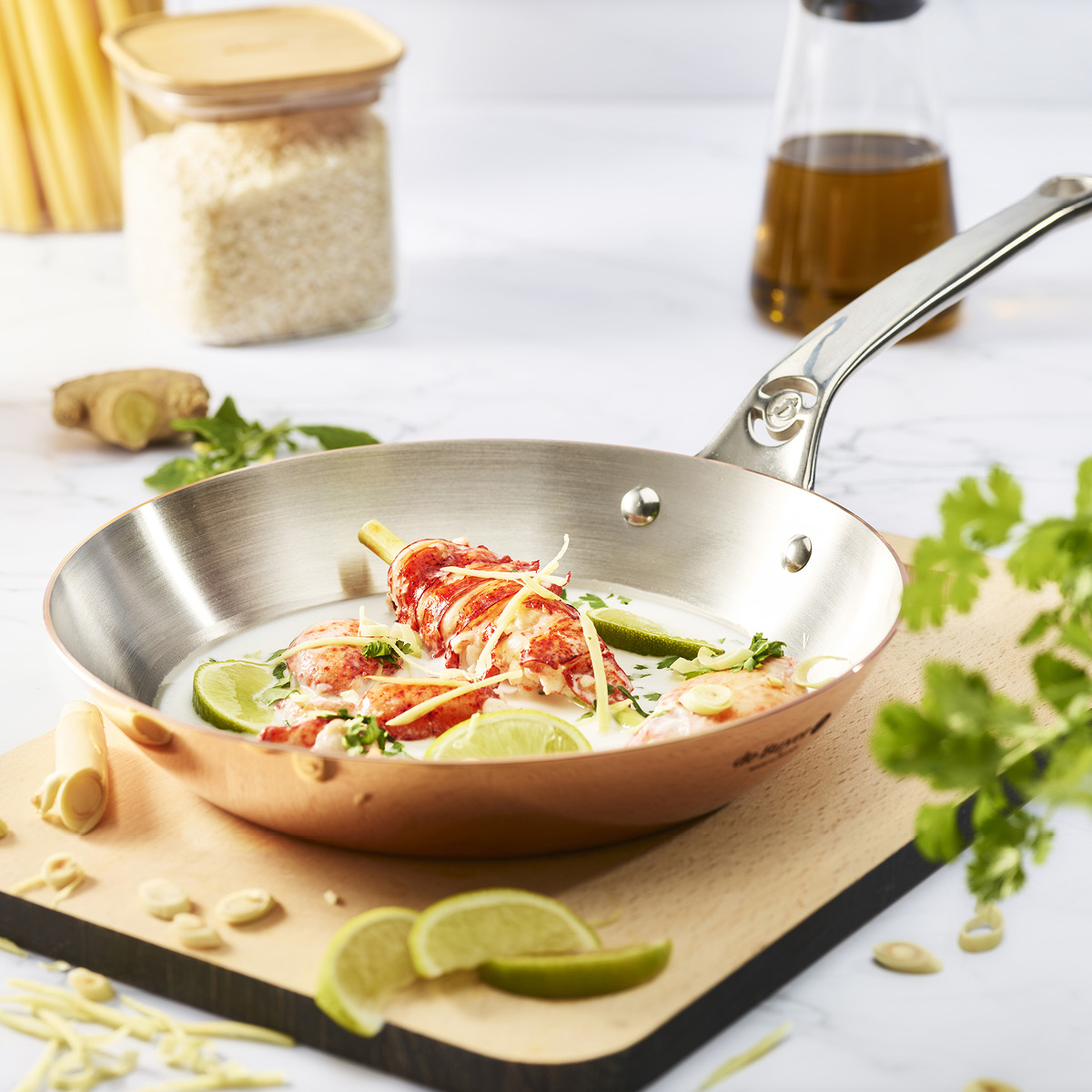 de Buyer Prima Matera stekepanne 28 cm kobber/rustfritt stål