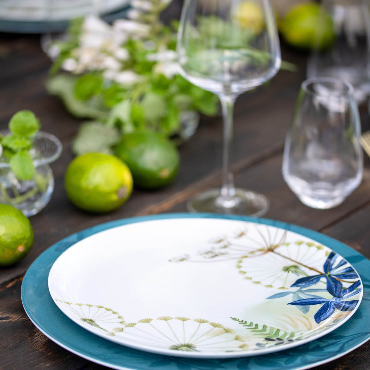 Magnor Florytale frokosttallerken 21 cm blue bird