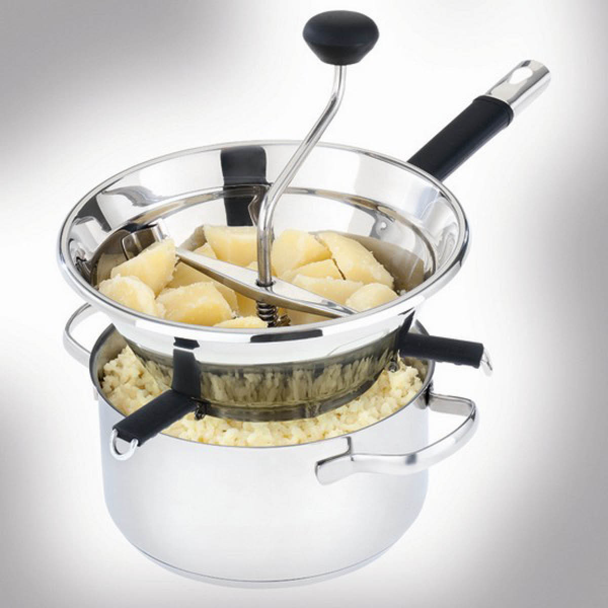 moHA! Passe Vite matberedare Ø24 cm med 3 skivor rostfritt stål