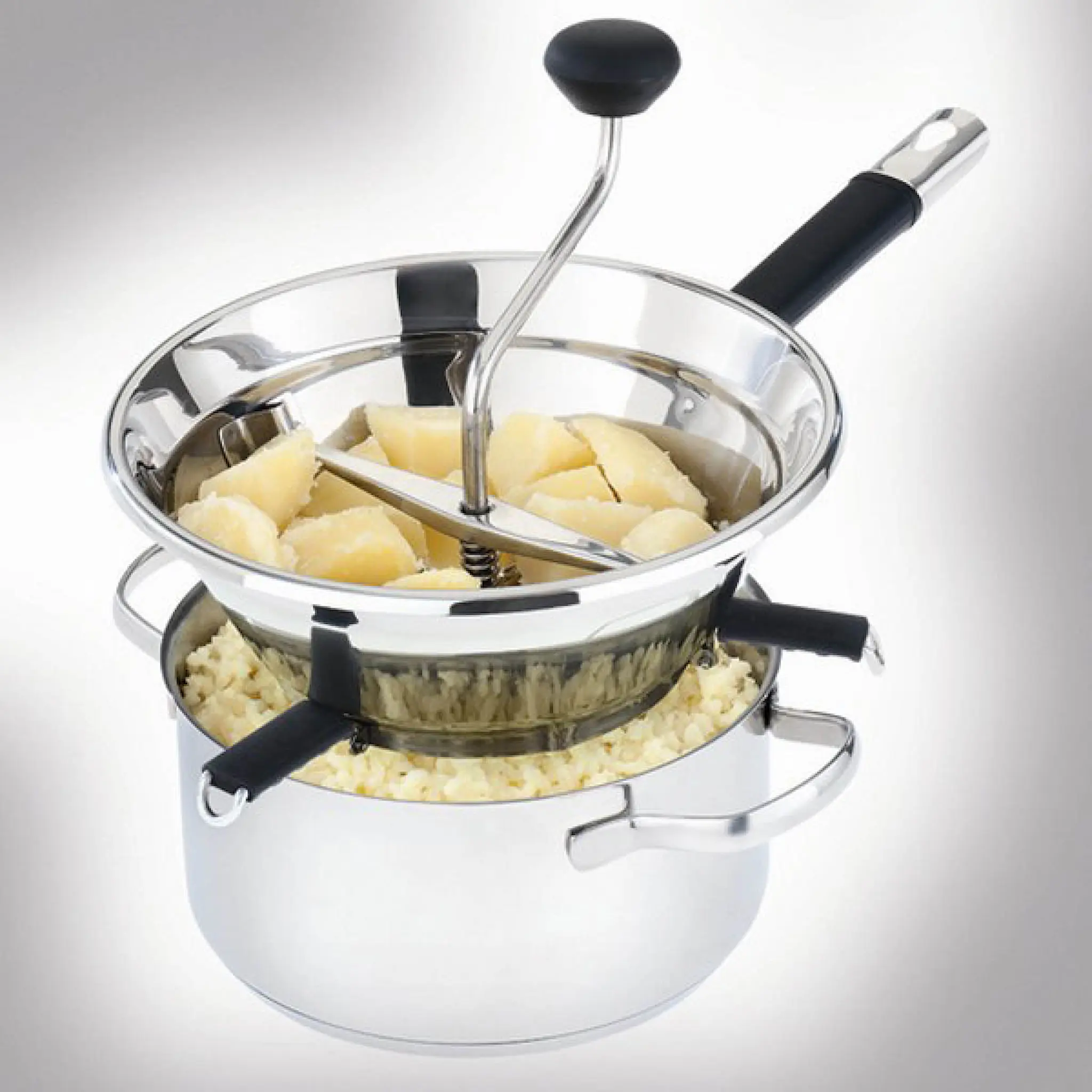 moHA! Passe Vite matberedare Ø24 cm med 3 skivor rostfritt stål