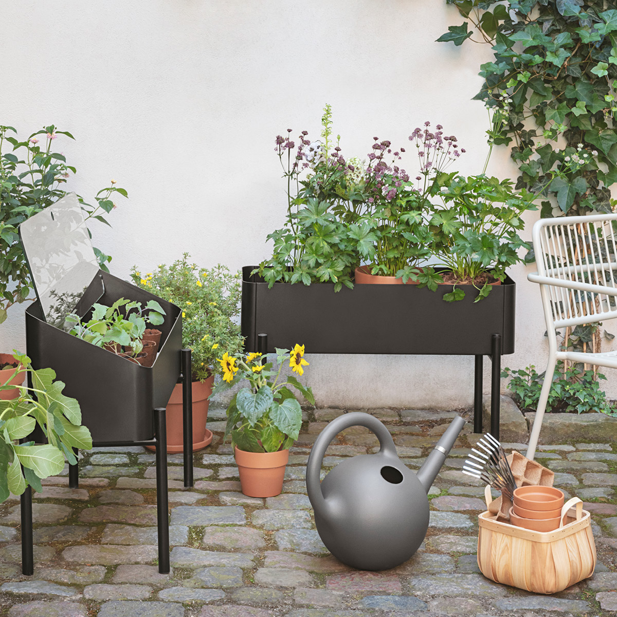 Eva Solo Simply Grow Odlingslåda 33x80x53 cm svart