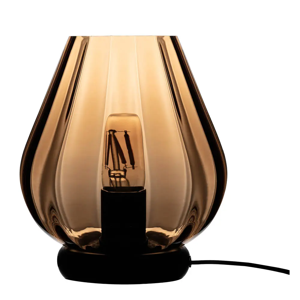 Rocks bordlampe 24,4 cm caramel