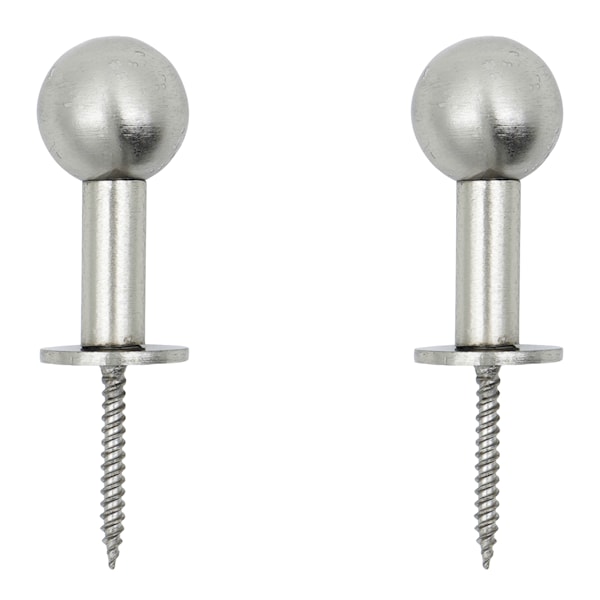 Ball krok 2 cm 2-pack silverfinish