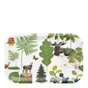 Skogsliv bricka 33x21 cm grön