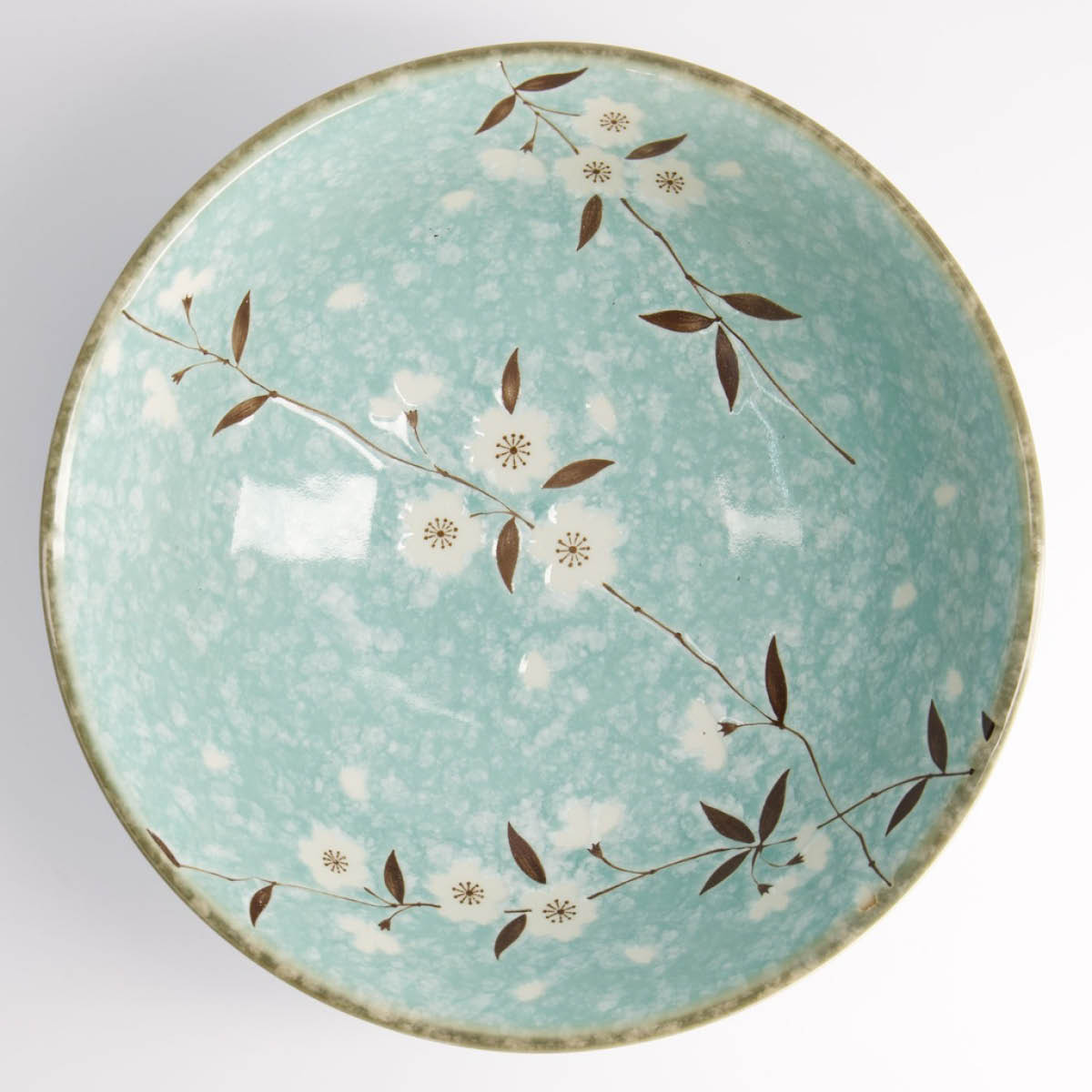 Tokyo Design Studio Light Blue Sakura ramen skål 21x9 cm 1,3 L blå