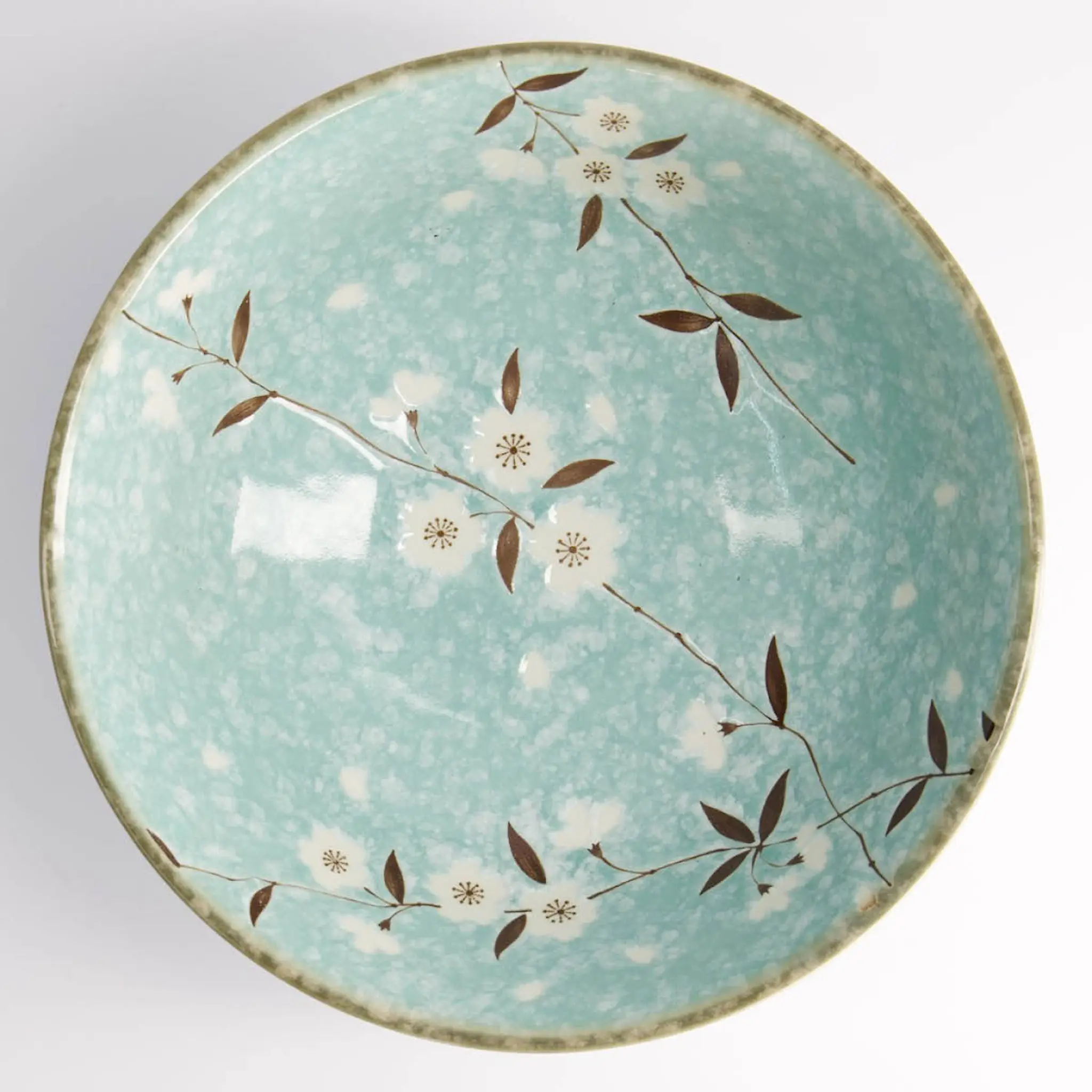 Tokyo Design Studio Light Blue Sakura ramen skål 21x9 cm 1,3 L blå