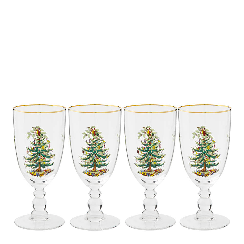 Spode Christmas Tree gobletglass 45 cl 4 stk